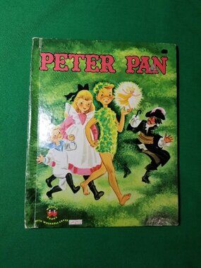 Vintage Peter Pan Children's Hardcover Book Wonder Books 1952